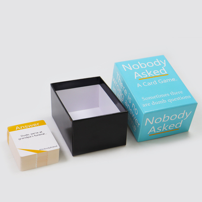 acheter Jeu de cartes de questions personnalisé de haute qualité ne peut pas aider à tomber Jeu de cartes de conception d'échantillons Impression Fabrication online manufacture