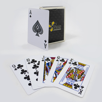 acheter Fabrication sur mesure en PVC Publicité Poker imperméable à l'eau 100 cartes à jouer en plastique lavable online manufacture
