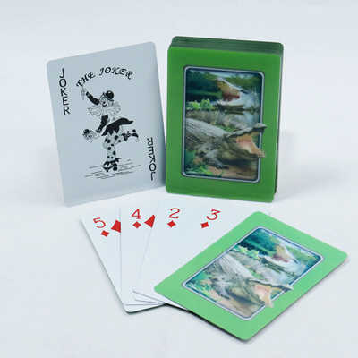 acheter Imprimé sur mesure en 3D Motif de dinosaure Deck de poker Cartes de jeu graphiques pour adultes pour le divertissement online manufacture