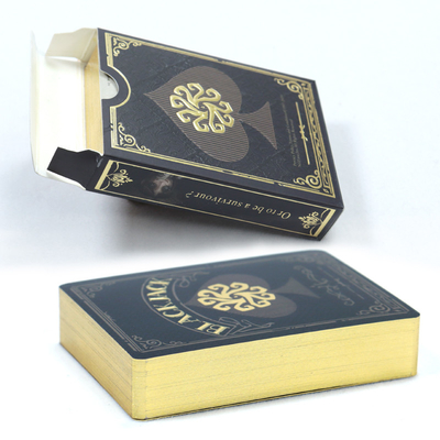 acheter Cartes de jeu personnalisées en feuille d'or de luxe pour les jeux de poker online manufacture