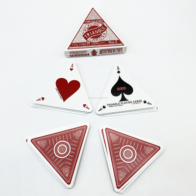 acheter Cartes de jeu en vrac en forme de triangle personnalisées avec conception personnalisée et impression personnalisée online manufacture