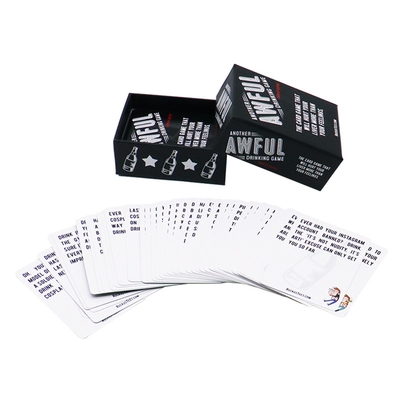 acheter Impression CMYK / Pantone en couleur Conception personnalisée Activité décontractée pour adultes Jeu de cartes à boire online manufacture