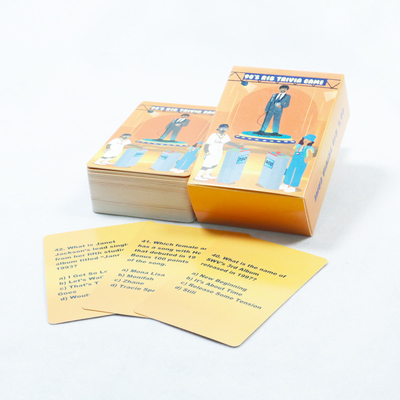 acheter Jeu de cartes à questions personnalisé Flash Cards Conception acceptable avec impression et boîte personnalisées online manufacture