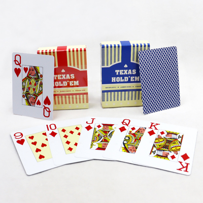 acheter Design personnalisé Imprégné de l'eau polices Jumbo Cartes de jeu de casino avec boîte Logo personnalisé CMYK online manufacture
