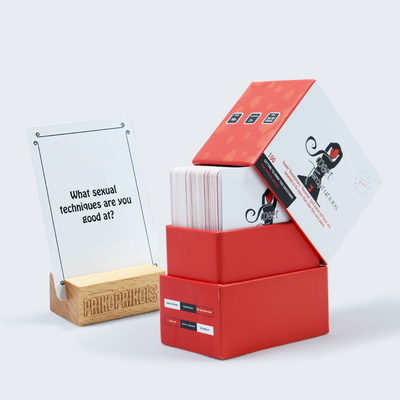 acheter Taille personnalisée Impression couleur CMYK Doux Couple Date Question Jeux de cartes Avec le design de Pandora online manufacture