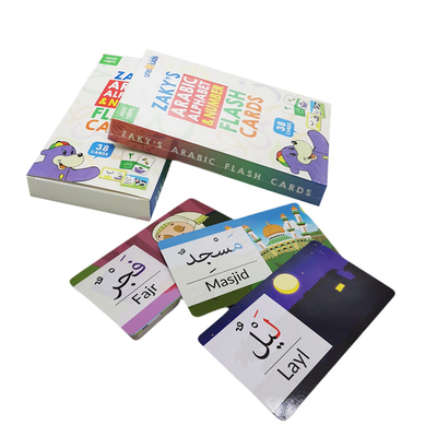 acheter Cartes flash écologiques Cartes de pratique personnalisées pour l'éducation des enfants à l'arabe online manufacture