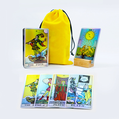 acheter Couleurs PMS personnalisées Cartes de jeu de tarot Decks avec sac en tissu Item Personnaliser carte de tarot online manufacture