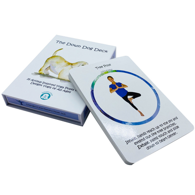 acheter Conception personnalisée imprimée Yoga pose cartes pour l' instruction d' exercice sur l' édition papier online manufacture