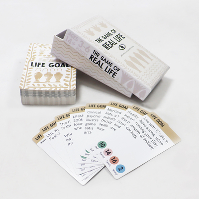 acheter Cartes personnalisées quotidiennes positives de la vraie vie Question de l'indice de l'usine d'impression de cartes Affirmation Personnalis Jeu de cartes pour adultes online manufacture