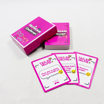 acheter Jeu de cartes de papier personnalisé Jeu d'impression Jeu de questions de fête pour adultes Jeu de cartes de famille heureuse online manufacture