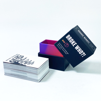 acheter Jeu de cartes de défi financier en famille personnalisé Mogul Blanc Jeu de cartes à boire online manufacture