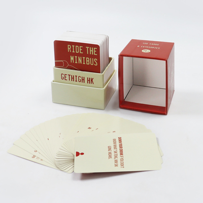 acheter Logo Impression personnalisée Fête de papier de luxe personnalisé Couple Jeux de cartes Deck Jeux de société Jeux de cartes pour adultes online manufacture