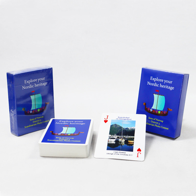 acheter Éducation Les cartes de poker en papier explorent le patrimoine nordique avec une culture d'entreprise personnalisée Publicité et impression sur papier online manufacture
