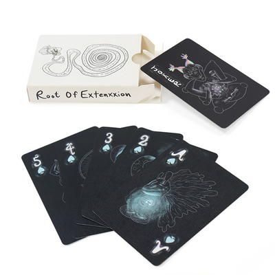 acheter Cartes à jouer magiques personnalisées à 4 coins marqués, jeu de poker personnalisé online manufacture