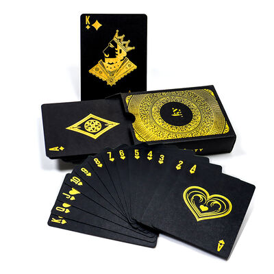 acheter Cartes à jouer personnalisées avec dorure à chaud et papier noir 310 g/m² pour poker et jeux online manufacture