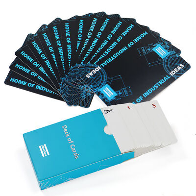 acheter Cartes à jouer personnalisées en gros avec logo personnalisé dans une boîte en plastique et impression CMJN online manufacture