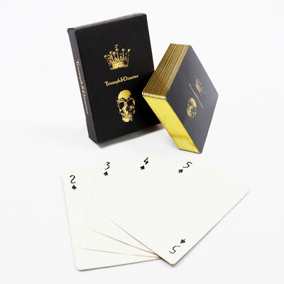 acheter Cartes à jouer Gold Edge personnalisées avec un design personnalisé et un matériau écologique pour les fêtes et les promotions online manufacture