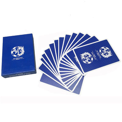 acheter Coutume en plastique imperméable 63*88mm de 100 de pour cent de PVC cartes de jeu online manufacture