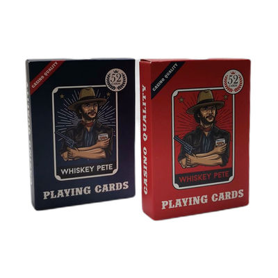 acheter Les deux cartes de jeu faites sur commande de côtés 63*88mm 100% imperméable online manufacture