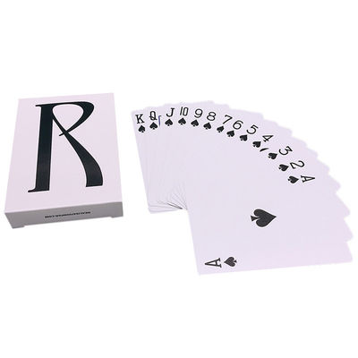 acheter couleurs latérales imperméables personnalisées de cartes de jeu de 0.32mm 52 pleines online manufacture