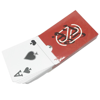Logo fait sur commande polychrome imperméable brillant de cartes de jeu de plastique
