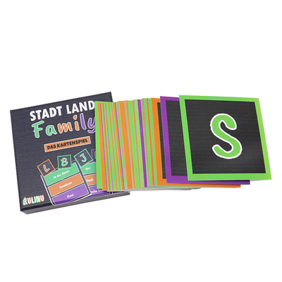 Logo personnalisé Jeu de cartes de révision de mathématiques d'impression de fabrication d'apprentissage précoce
