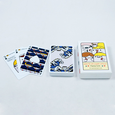 Des cartes à jouer en PVC 100% imperméables à l'eau Conception personnalisée pour enfants et motif Deck durable