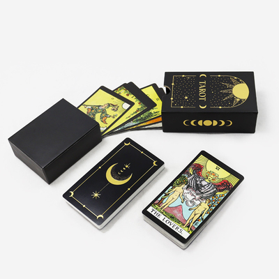 Impression personnalisée Les cartes de tarot originales du Soleil Noir Imprimées Faire du Russian Rider Luxe