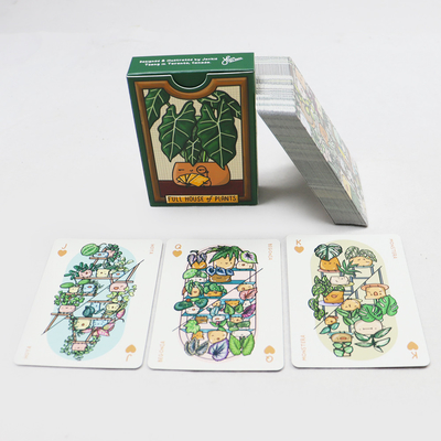 Personnalisé Imprimé Premium Plantes Vertes Jeux de cartes 63x88mm Magic Jeux de cartes