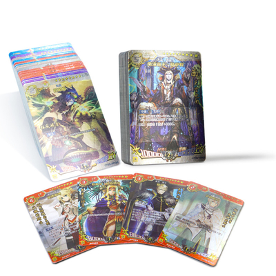 Personnalisé Imprimé au laser Jeux de cartes pour enfants Personnages de jeux de cartes pour enfants