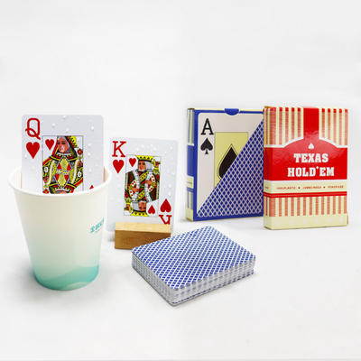 Finition de surface personnalisée, étanche à l'eau, Jumbo Index, jeu de cartes en plastique.