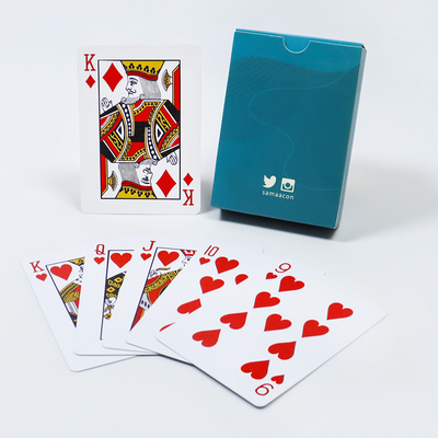 Conception personnalisée, étanche au casino, plastique, 52 decks, carte de poker, imprimé avec logo