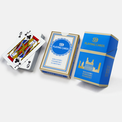 Design personnalisé étui à cigarettes en plastique deux ponts cartes à jouer au poker Culture d'entreprise