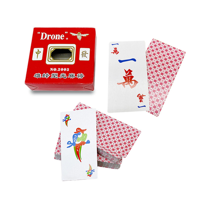 Voyage en famille américain Jeu de cartes de mahjong avec logo personnalisé et certificat ISO