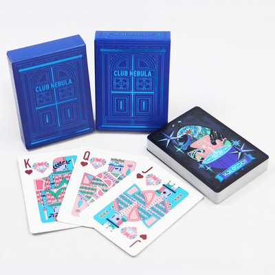 Surface de vernis brillant de finition de cartes de poker Texas pour une personnalisation personnalisée