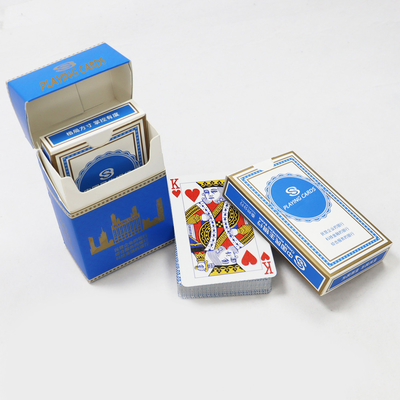 Jeu de cartes personnalisé Verni à étiquette privée Deux jeux de cartes avec boîte