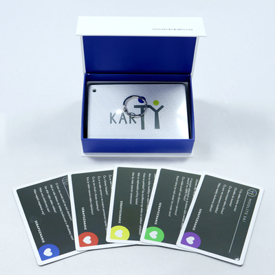 Logo personnalisé Surface UV Finition Jeu de cartes pour les hommes et les femmes étranges