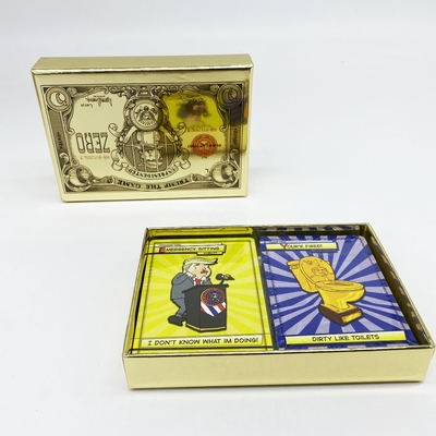 Jeu de cartes en solitaire en dollars multijoueurs sur mesure avec des dessins populaires et amusants