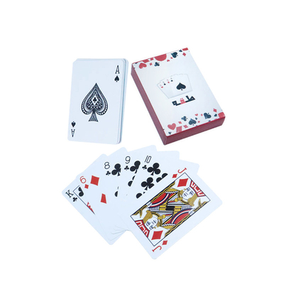 Impression personnalisée Packs jumeaux Poker lavable 100% tout en plastique Cartes de jeu PVC étanche