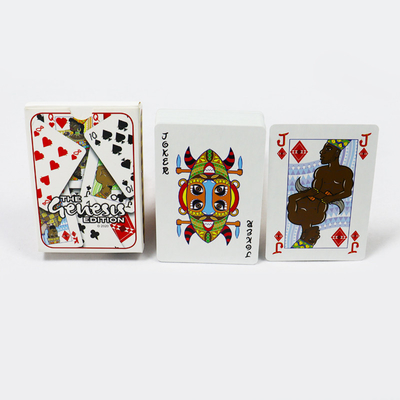 Cartes de jeu officielles de poker imprimées en papier de style africain
