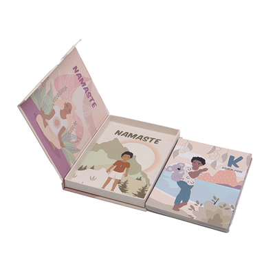 Cartes d'apprentissage de l'alphabet en papier pour la conception personnalisée Cartes de posture de yoga éducative familiale
