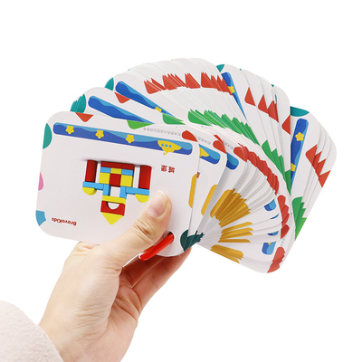 Jeu d'apprentissage éducatif pour enfants cartes flash imprimées sur mesure avec des graphiques colorés