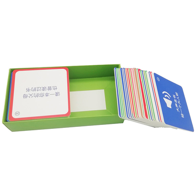 2 à 4 ans Paroles anglaises apprenantes Jouets Cartes avec logo personnalisé et flash