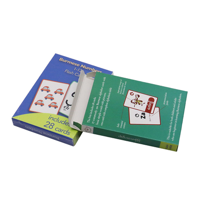 Taille personnalisée Netters Anatomie Alphabets Poche Mathématiques Cartes flash Conception personnalisée