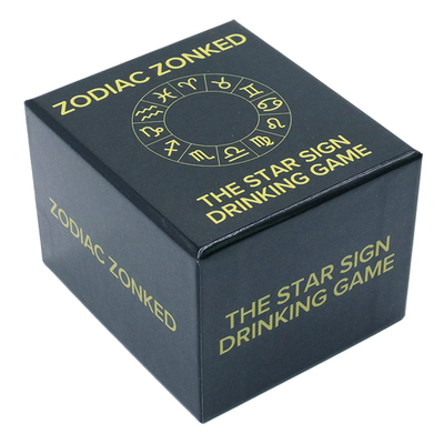 Logo personnalisé Carte de jeu de boisson amusante de marque privée avec papier noir allemand