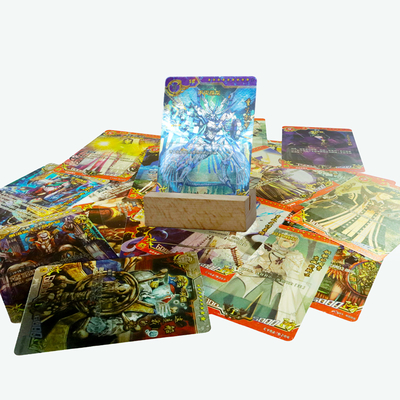 Impression de personnages de dessins animés classiques Les cartes de jeu Pokémon laser