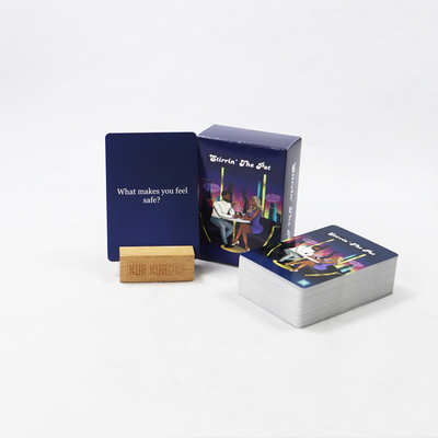Impression personnalisée de cartes de jeu de la Saint-Valentin avec finition de surface de stratification