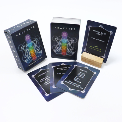 CMYK ou PMS Imprimé Inspirational Pull Card Game Set pour la pratique active de l'affirmation