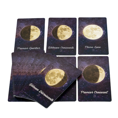Conception personnalisée de la carte de tarot Starry Set Lady Divination Oracle Tarot