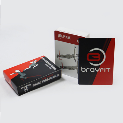 Éducation personnalisée Jeux de cartes de sport Exercice avec boîte pour adultes Fitness familiale personnalisée